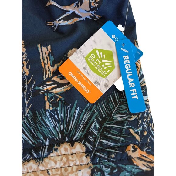 Columbia Women's XXL Sleeveless Floral Bird Print Bogata Bay Dress Omni-Shield - Picture 3 of 16